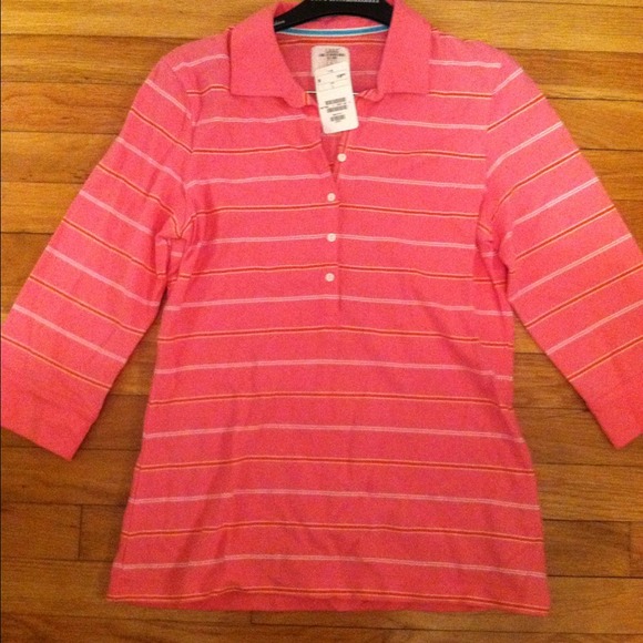 ***SOLD IN BUNDLE*NWT Pink Striped polo Shirt H&M