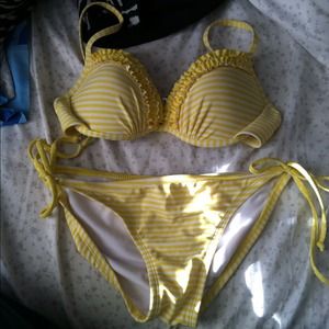 Cute yellow bathing suit