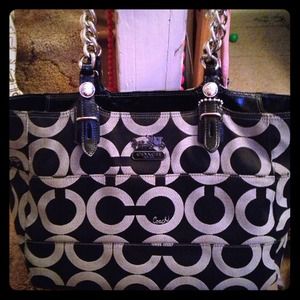 Signature Black Coach Caryall