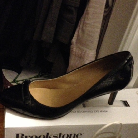 Hold for kserlo.  Ann Taylor Faux snakeskin heels.