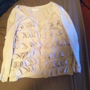 Cute ruffle GAP cardigan 😍☺😍