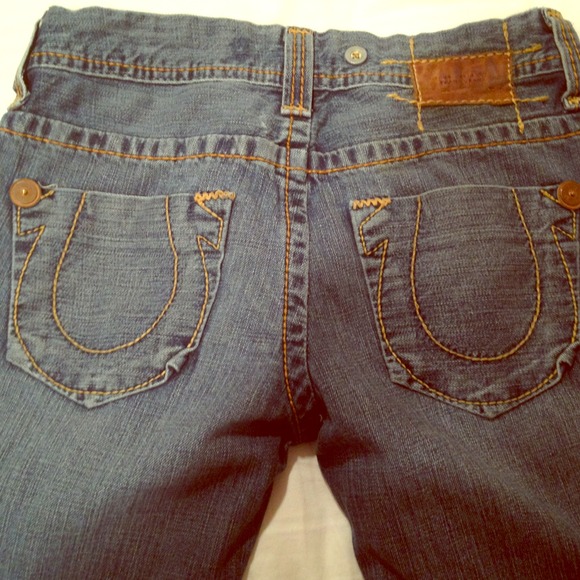 True Religion straight leg jeans.