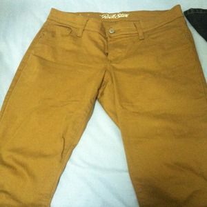 Tan skinny jeans