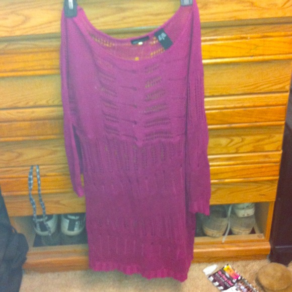 Purple shirt/ bathing suit cover