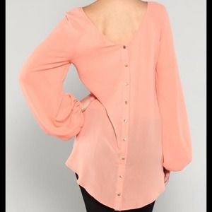 Peach tunic..... Perfect with skinny jeans