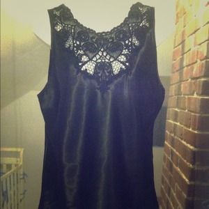 Black Silky Top