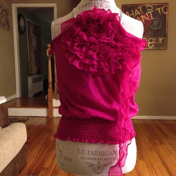 ArdenB flower chain strap top
