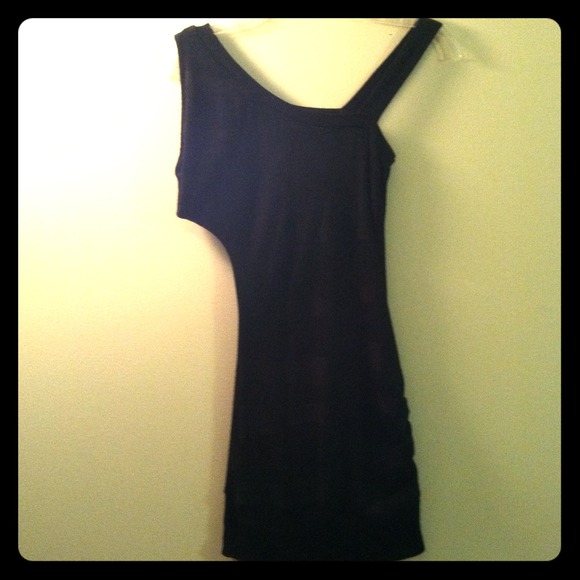 Asymmetrical Strap Dress