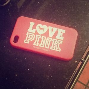 Pink iPhone 4 case .