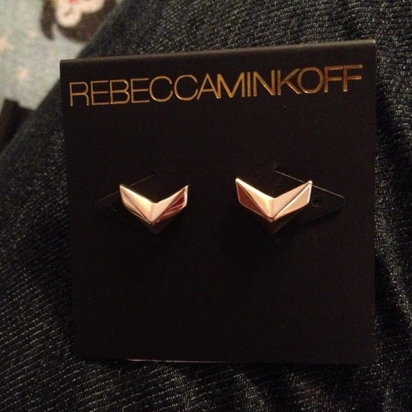 Rebecca minkoff gold earrings