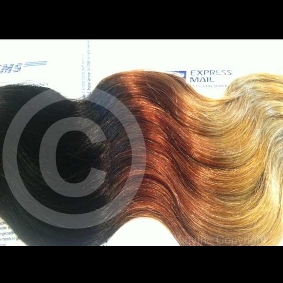 24" Ombré  Remy Human extensions color as shown - Picture 1 of 4