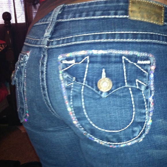 True Religion jeans.. I added bling