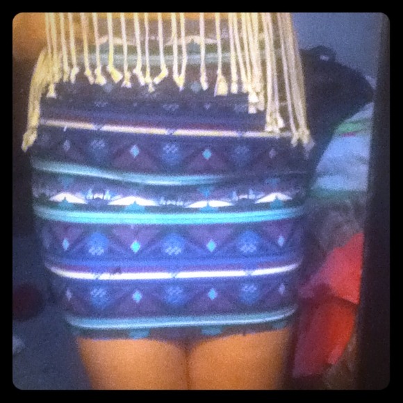 Neon Tribal Skirt