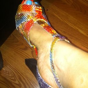 BCBGirls multi colored sandal