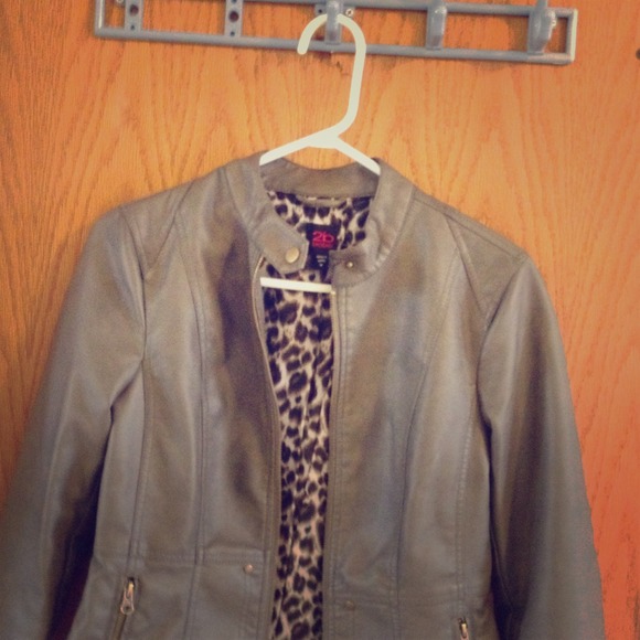 Bebe leather jacket .