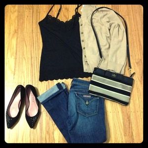 White house black market tank and capris