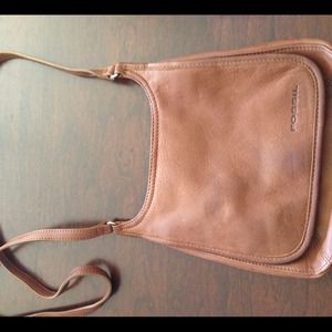 Fossil cognac leather crossbody!
