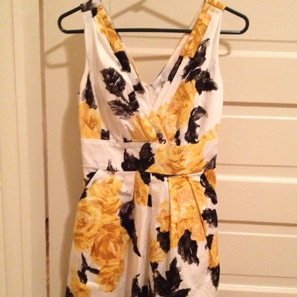 Yellow & White Sundress