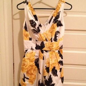 Yellow & White Sundress