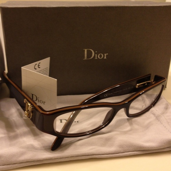 xxx SOLD xxx Dior eyeglasses frames - dark brown