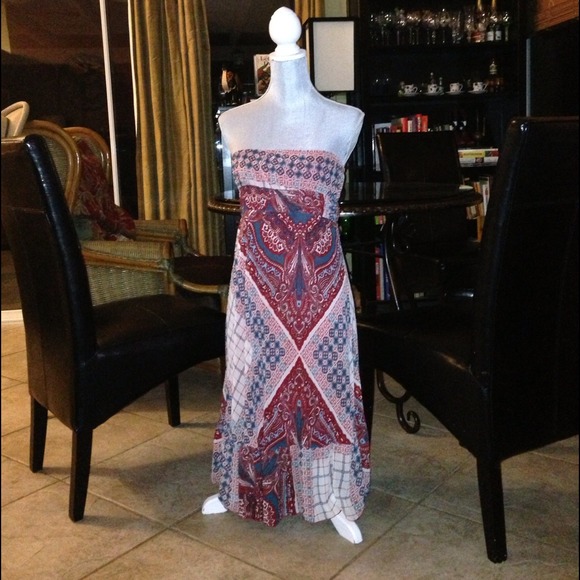 Summer strapless dress