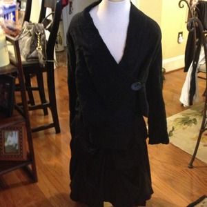 2 piece garment in black