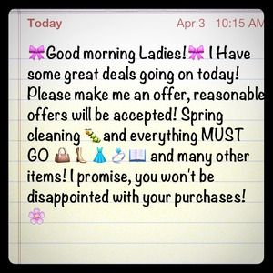 Great deals, please make me an offer 😃