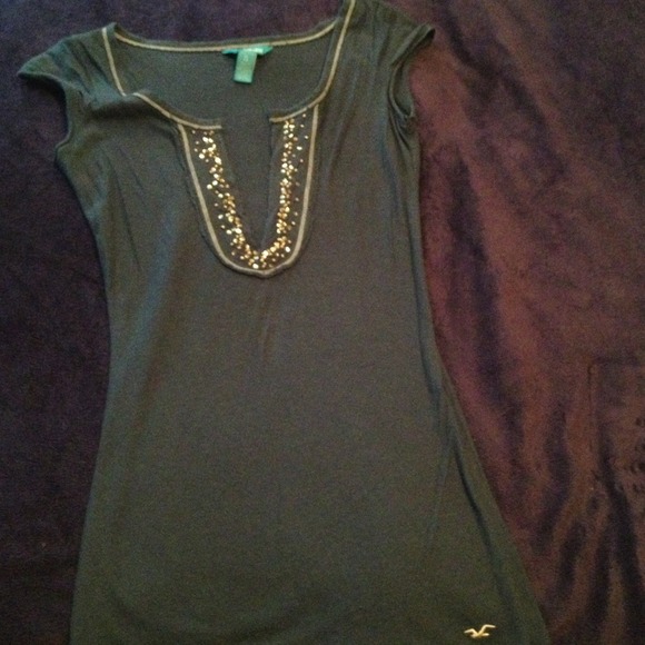 SOLD.  Hollister tee with beading