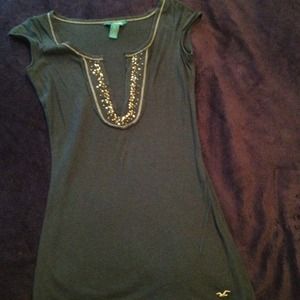 SOLD.  Hollister tee with beading