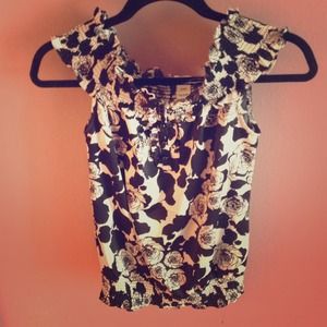 Black and White Market Dress Top