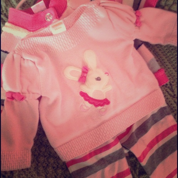Spring Bunny 3-6 month Gymboree Outfit - Picture 1 of 4