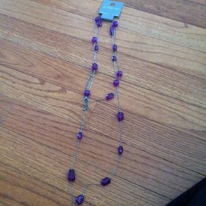 Purple fashion necklace