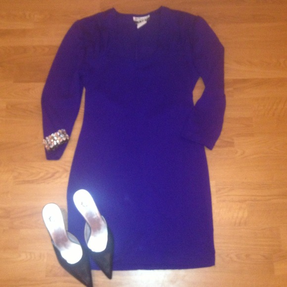 🔴Reserved🔴Cobalt Blue Fitted Dress