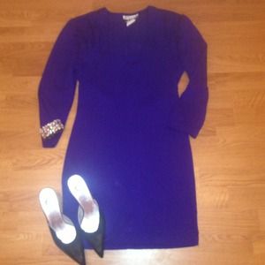 🔴Reserved🔴Cobalt Blue Fitted Dress