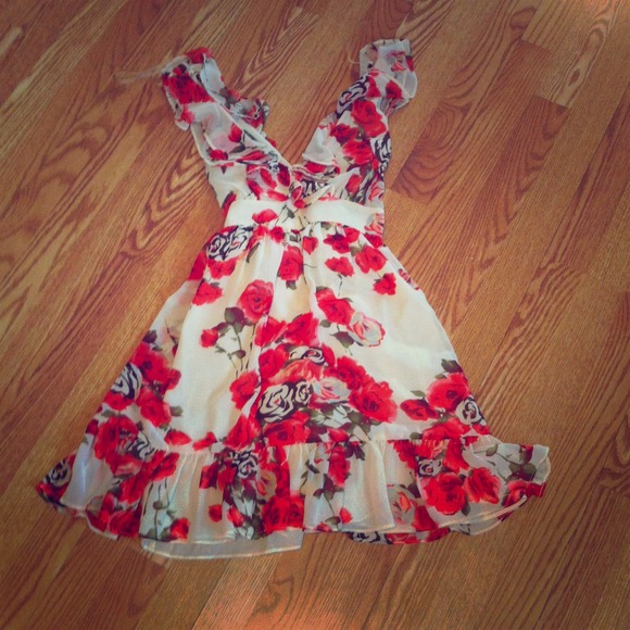 F21 floral dress