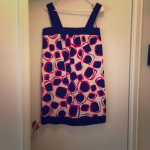 Geometric print dress