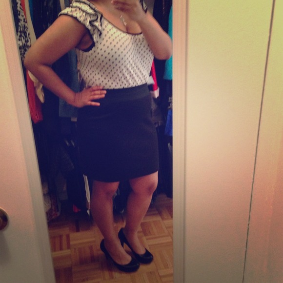 Black and white dress