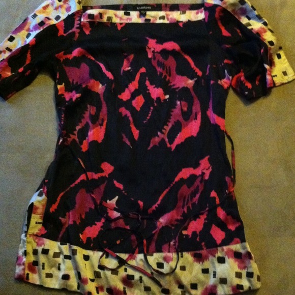 Bebe silk tunic top