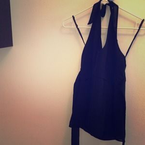 Black halter top