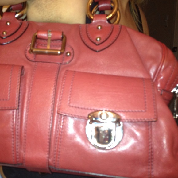 Authentic Marc Jacobs Deep Red Leather Bag. - Picture 4 of 5