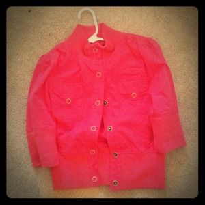 Red half jacket