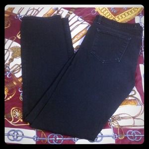 Black straight leg J Brand jeans