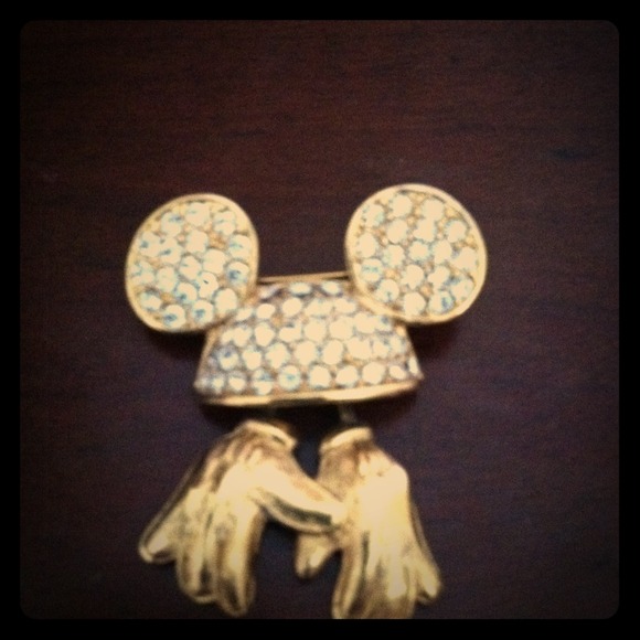 Rhinestone Mickey Mouse Ears(Disney) pin REDUCED