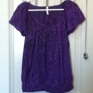 tilly's purple and black top