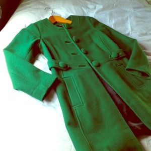 ❌Reserved❌🔹Kelly green wool coat 👗