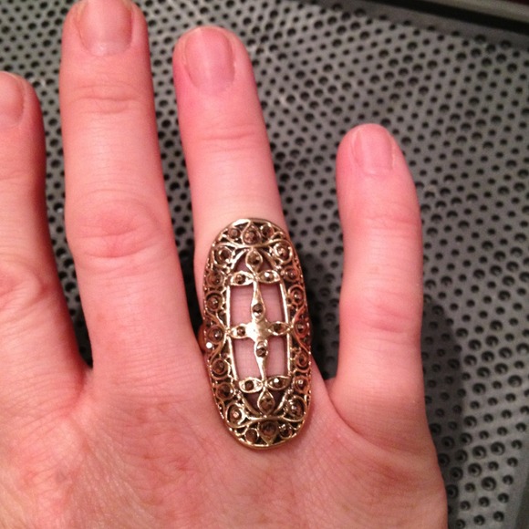 Brand new Lucky Brand gold time ring. Sz 7. - Picture 3 of 4