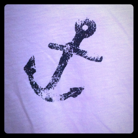SOLD IN BUNDLE Pink J Crew anchor T-shirt medium
