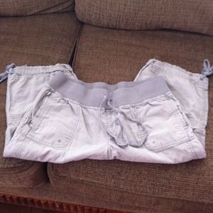 Cute Capri's with wide waste band.