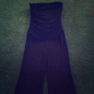 Black dressy long romper