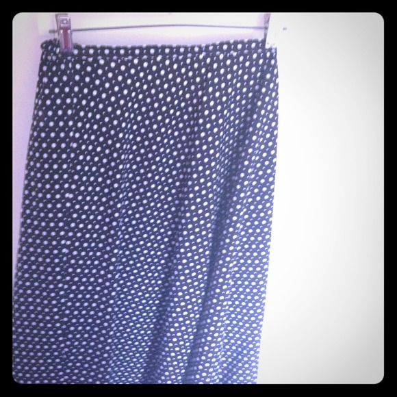 Cute polka dot skirt.